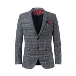 Elie Balleh Womens Glen Plaid Blazer