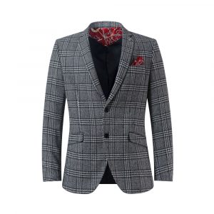CEBBW23531Mjpg Elie Balleh Elie Balleh Womens Glen Plaid Blazer