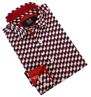 Geometric Red Shirt for Boy's by Elie Balleh