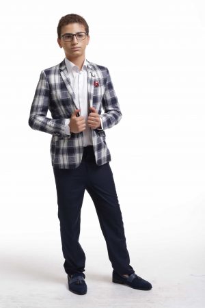 Elie Balleh Boy's Plaid Blazer: A Touch of Heritage