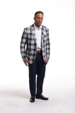 Mens Slim Fit Checked Blazer