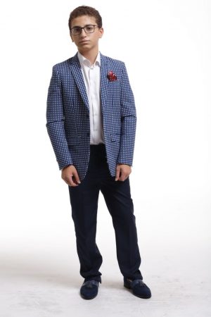 Elie Balleh Boy's Checked Blazer: Timeless Style