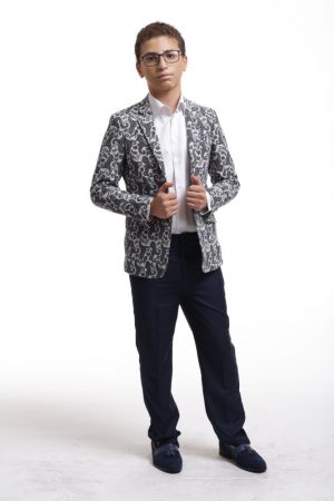 Elie Balleh Boy's Brocade Blazer: A Touch of Luxury