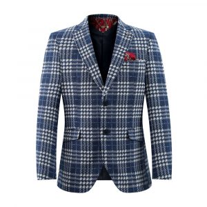 Elie Balleh Boy's Buffalo Plaid Blazer: Rugged Style