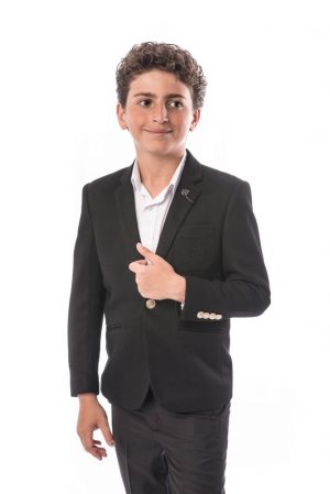 Elie Balleh Boy's Honeycomb Blazer: Unique Style