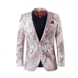 Jacquard Slim Fit Dinner Blazer