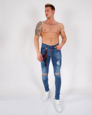 Modern Slim Fit Ripped Skinny Jeans