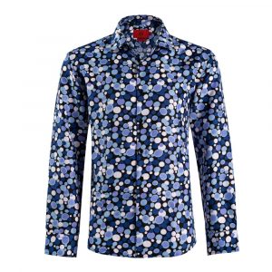 Slim Fit Dot Print Shirt | Button Down Shirt