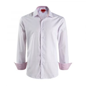Slim Fit Striped Button-Down Shirt
