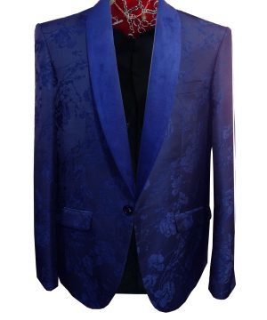 Elie Balleh Boys Floral Shawl Collar Blazer