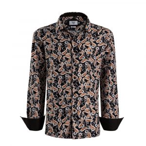 Elie Balleh Mens Slim Fit Paisley Sport Button-Down Shirt