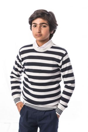 Elie Balleh Boy's Striped Crewneck Sweater