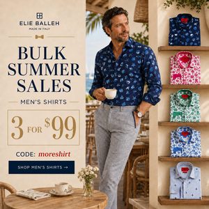 3 mens shirts for $99
