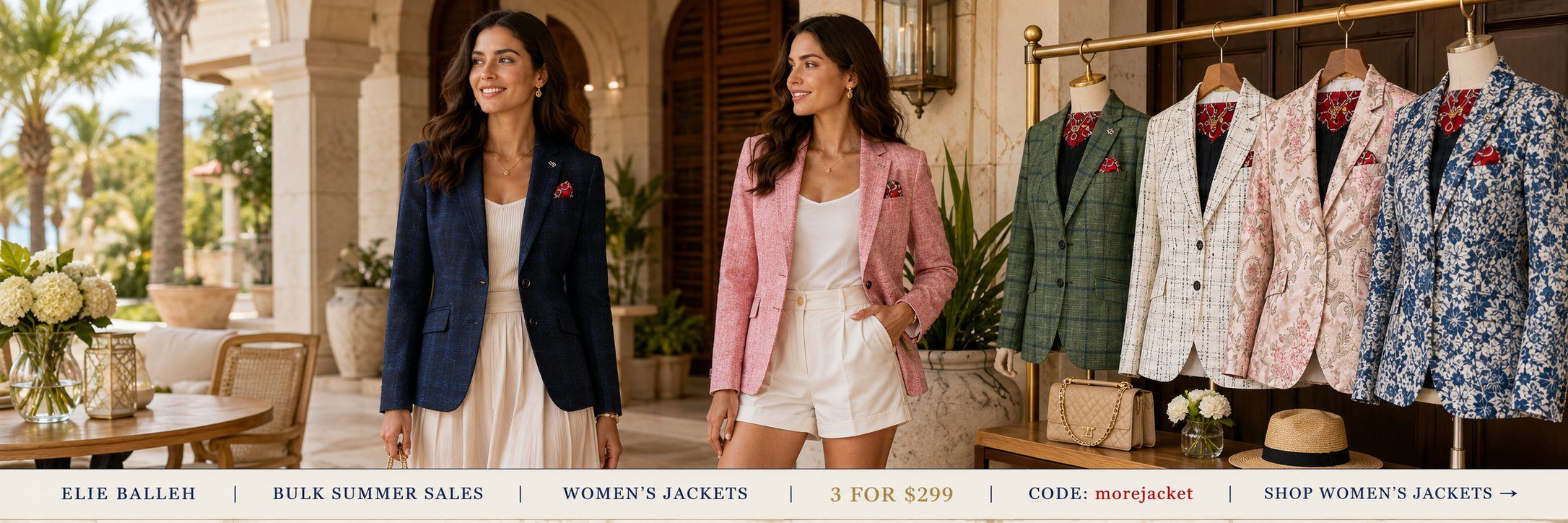 3 women jackets for $299